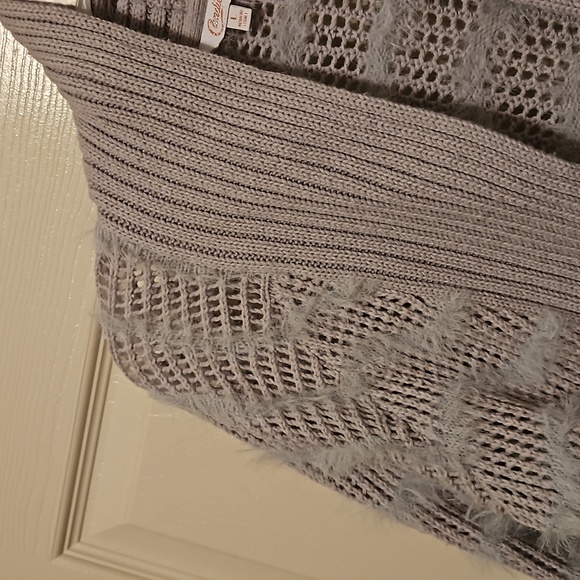 3/$18 - Candies Fuzzy Long Cardigan - Picture 2 of 6